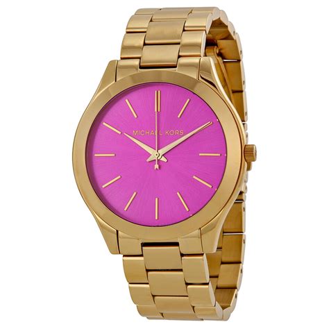 michael kors runway watch pink|michael kors oversized runway watch.